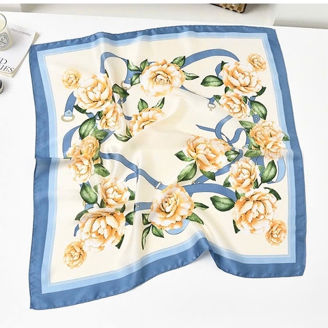 Khăn Lụa Thời Trang HimHip 70x70cm Khăn Quàng Quà Tặng Khăn - 325