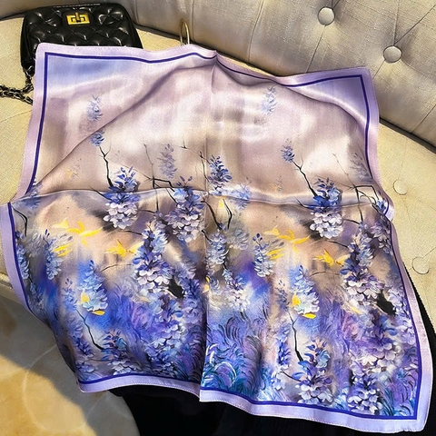 Khăn Lụa Cao Cấp HimHip 53x53cm Khăn Quàng Quà Tặng Khăn - 62