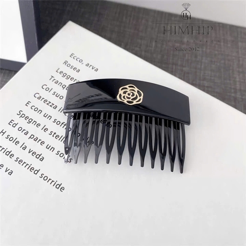 Xước HimhHip Composite Mặt Viền Hoa Hồng Thanh Lịch 12 Răng 5*7cm