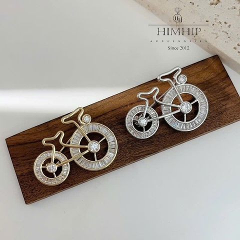 Trâm, Ghim Cài Áo HimHip HKCC Xe Đạp Nhỏ Cổ Điển 3.7x2.7cm