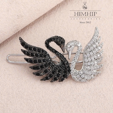 Kẹp Mái HimHip HKCC Đôi Thiên Nga Phale Uyên Ương 3.9*3cm
