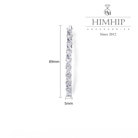 Kẹp Mái HimHip HKCC Hàng Phale Lấp Lánh 8.9x0.5cm