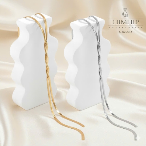 Vòng Cổ HimHip TiTan Xích Lúa Mì 3ly Thanh Lịch