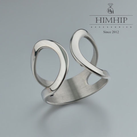 Cài Khăn Ống HimHip Size To Vòng Cung Sang Trọng HKCC 2x1.2CM