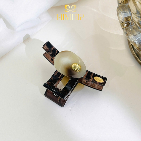 Kẹp Càng Cua HimHip Composite Gắn Charm Hạt Đậu 10 Răng 5.8x3.75cm