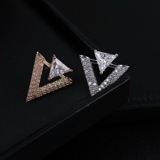 Pin Cài Áo HimHip Tam Giác Vàng Sang Trọng HKCC Đính Phale 2cm