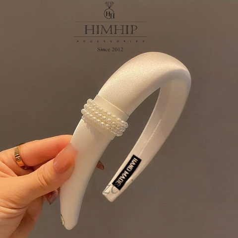 Bờm HimHip Phối 3 Vòng Giả Trai Vải Trơn Sang Trọng 3cm