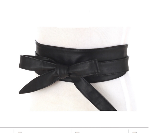 Dây Lưng HimHip Da PU Tự Thắt Nơ Cá Tính 3.4-9.7x218cm