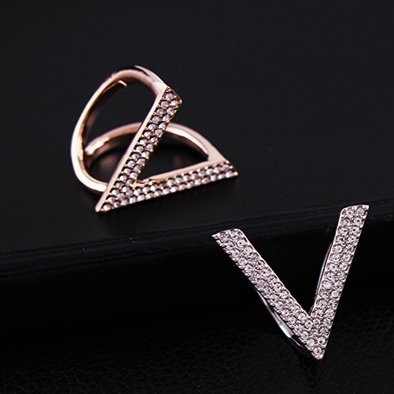 Cài Khăn 3 Chấu HimHip Size To Chữ V Thanh Lịch HKCC Đính Phale 2.5cm