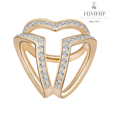 Cài Khăn 3 Chấu HimHip Size To Chữ T Sang Trọng HKCC Đính Phale 2x2.3cm