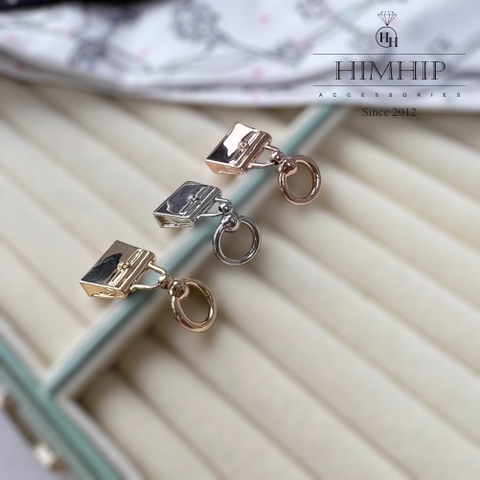 Cài Khăn Ống HimHip Size Nhỏ Hình Túi Xách Sang Trọng 1.7x4cm