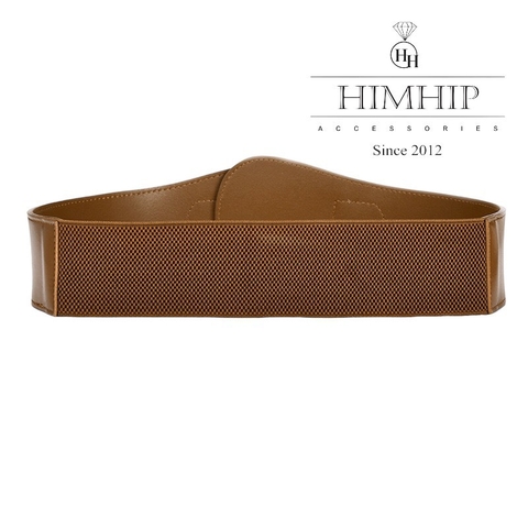 Dây Lưng HimHip Da Thật Mix Chun Khóa Móc Sang Trọng 5x78cm