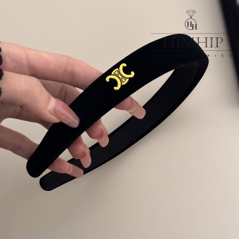 Bờm HimHip Phối Vải Nhung Mix Mặt 2 C Sang Trọng 3.2cm