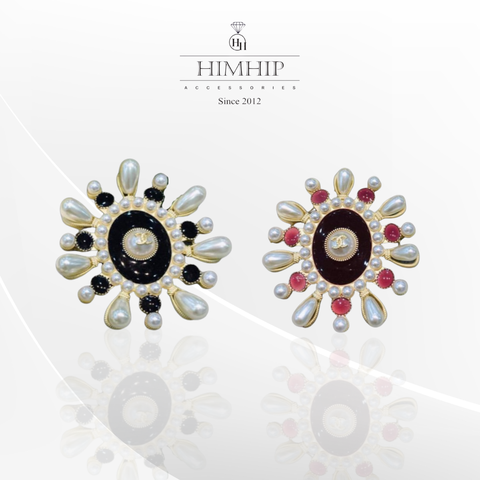 Trâm, Ghim Cài Áo HimHip Chữ X Nhỏ Mặt Tròn Thanh Lịch HKCC Mix Trai 6cm