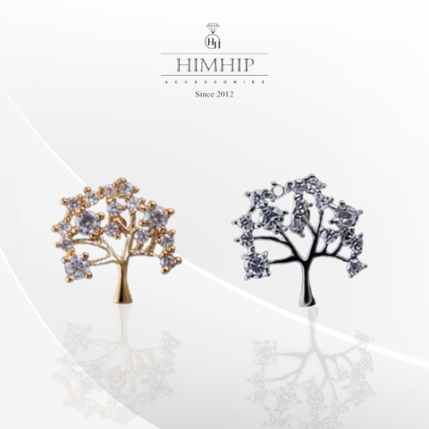 Pin Cài Áo HimHip Cây Nhỏ Đáng Yêu HKCC Đính Phale 1.5cm