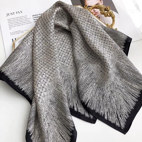 Khăn Lụa Cao Cấp HimHip 65x65cm Khăn Quàng Quà Tặng Khăn - 34