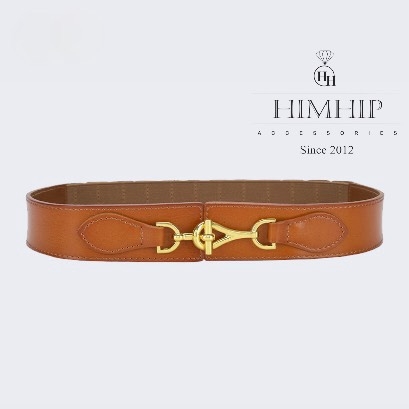 Dây Lưng HimHip Da Thật Mix Chun Khoá Móc Độc Đáo 4x67cm