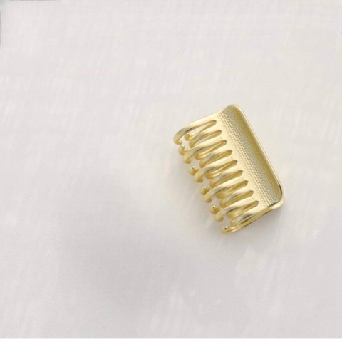Kẹp Càng Cua HimHip HKCC Vàng Nhạt Hai Vòng Độc Đáo 20 Răng 3x4.5cm