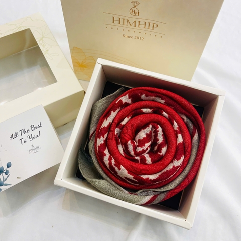 Set Quà HimHip Khăn Viscose  90x90cm Kèm Túi Hộp Thiệp - 1025