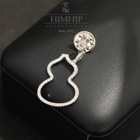 Pin Cài Áo HimHip HKCC Bình Hồ Lô Phale Lấp Lánh 4*2.2cm