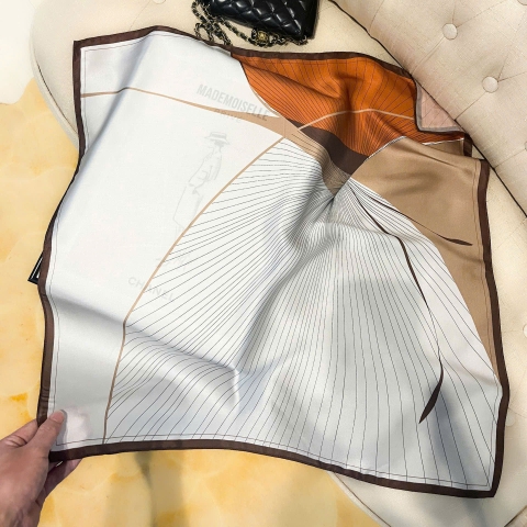 Khăn Lụa Cao Cấp HimHip 65x65cm Khăn Quàng Quà Tặng Khăn - 54