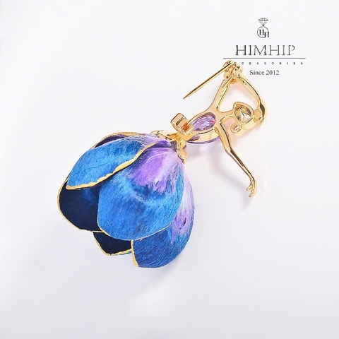 Trâm, Ghim Cài Áo HimHip HKCC Nàng Tiên Hoa Cát Tường 3x4.9cm