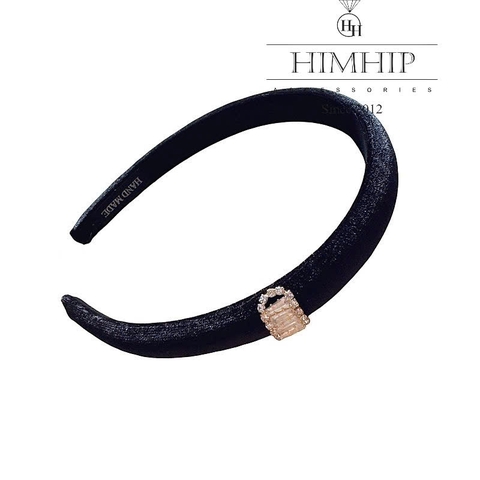 Bờm HimHip Vải Nhung Phối Sọc Phale Lấp Lánh 1.5cm