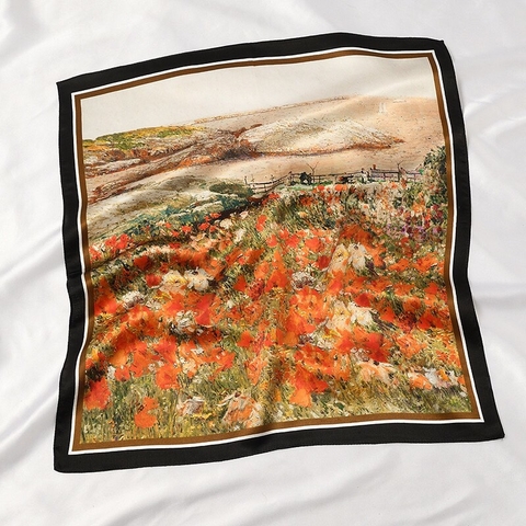Khăn Lụa Cao Cấp HimHip 53x53cm Khăn Quàng Quà Tặng Khăn - 20