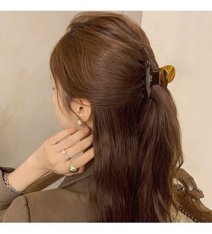 Kẹp Càng Cua HimHip Composite Dáng Trơn Basic Nhẹ Nhàng 10 Răng 4x10cm