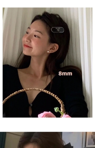 [Thiết kế] Khuyên Tai Nụ HimHip Tinh Thể Ngọc Trai Thanh Lịch HKCC Mix Trai Phụ Kiện Áo Dài
