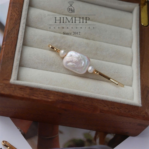 Kẹp Mái HimHip HKCC Phối Mặt Trai Dị Trai Sang Trọng 6x0.2cm