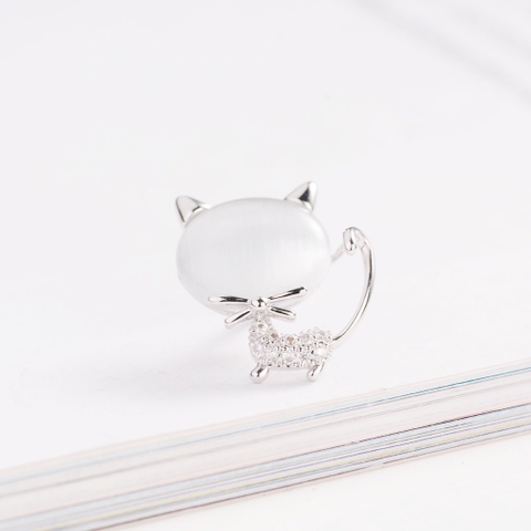 Pin Cài Áo HimHip Mèo Nhỏ Đáng Yêu HKCC Đính Phale 1*2cm