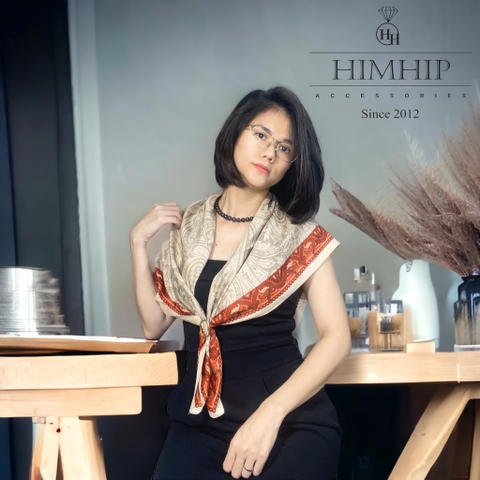 Khăn Lụa Cotton Khổ Vuông 90*90cm - 21