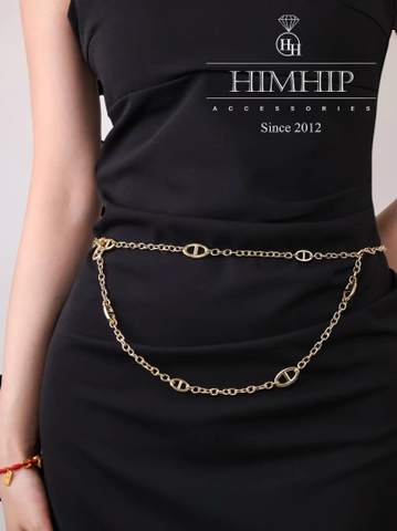 Dây Lưng HimHip Xích HKCC Bản Nhỏ Sang Trọng 110.5cm