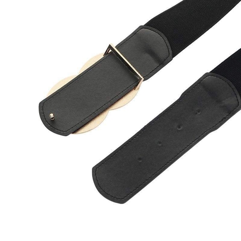 Dây Lưng HimHip Da Thật Phối Chun Mặt OO Sang Trọng 5x81.5cm