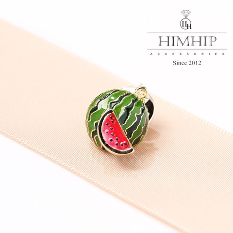 Pin Cài Áo HimHip Quả Dưa Hấu Dễ Thương HKCC Phủ Bóng 2cm