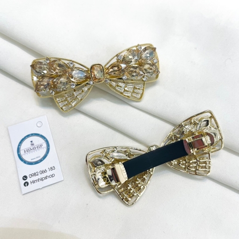Kẹp Bấm HimHip HKCC Đính Phale Nơ Sang Trọng 3x7cm