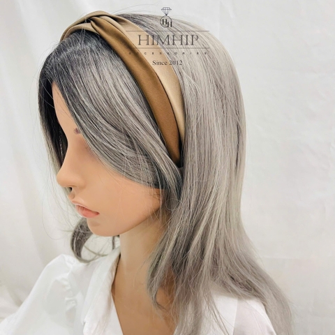 Bờm HimHip Vải Trơn 2 Màu Thắt Nơ Thanh Lịch 3cm