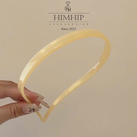 Bờm Tóc HimHip Composite Họa Tiết Loang Màu Sang Trọng 1cm