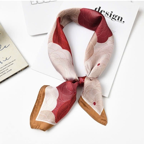 Khăn Lụa Thời Trang HimHip 70x70cm Khăn Quàng Quà Tặng Khăn - 327