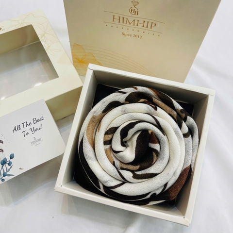 Set Quà HimHip Khăn Viscose  90x90cm Kèm Túi Hộp Thiệp - 1030