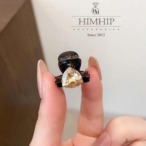Kẹp Đỉnh HimHip Composite Đính Đá Phale Tam Giác Thanh Lịch 6 Răng 2.2*1.2cm