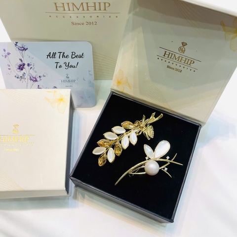 Set Quà HimHip 20/11 Cài Áo & Kẹp Bấm Kèm Túi Hộp Thiệp - 779