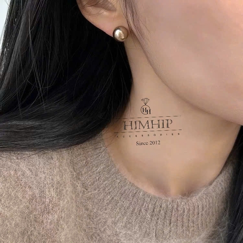 Khuyên Tai Nụ HimHip Tinh Thể Ngọc Trai 8li