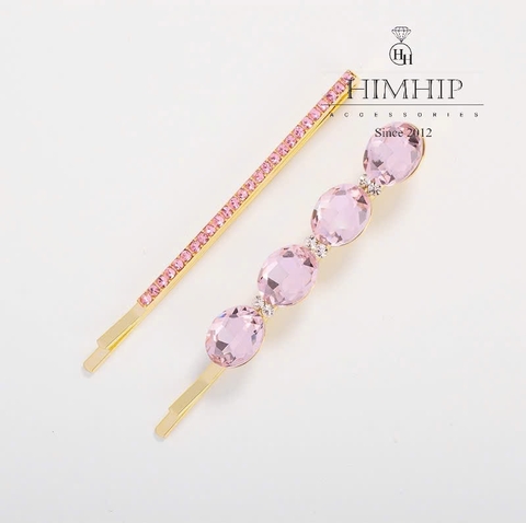Kẹp Mái HimHip Phale Hồng Hai Kiểu Xinh Xắn 6.2cm