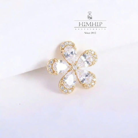 Set Quà HimHip Khăn Lụa Cao Cấp 53*53cm & Cài Áo Kèm Túi Hộp Thiệp - 1138