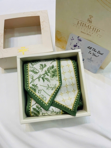 Set Quà 8/3 HimHip Khăn Lụa Tuban 125*7.4cm Kèm Túi Hộp Thiệp - 1104
