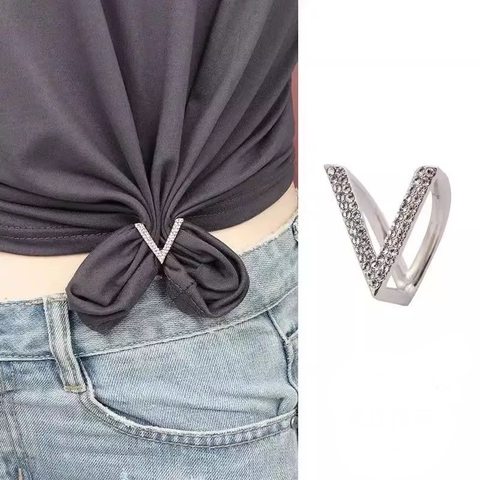 Cài Khăn 3 Chấu HimHip Size To Chữ V Thanh Lịch HKCC Đính Phale 2.5cm