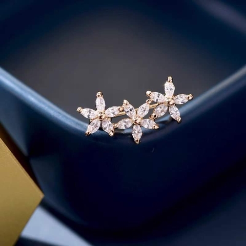 Trâm, Ghim Cài Áo Nhỏ HimHip Ba Hoa Sang Trọng HKCC Đính Phale 2,5 cm