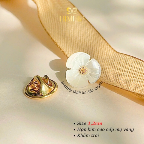 [Thiết Kế] Pin Cài Cúc HimHip HKCC Hoa Đơn Sally Holmes 1.2cm